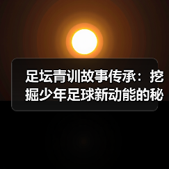 足坛青训故事传承：挖掘少年足球新动能的秘密-图2